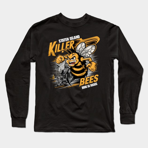 "Staten Island Buzz: The Killer Bees" Long Sleeve T-Shirt by WEARWORLD